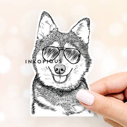 Inkopious - Wholesale Sticker - Tellie the Alaskan Klee Kai - Decal Sticker1