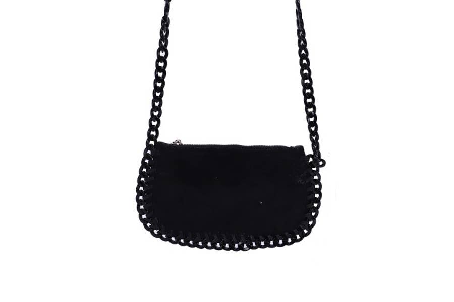 Nima Accessories Inc - Wholesale Shoulder Bag - Women's - Ladies Faux Leather Shoulder Bag with Lucite Chain Strap0