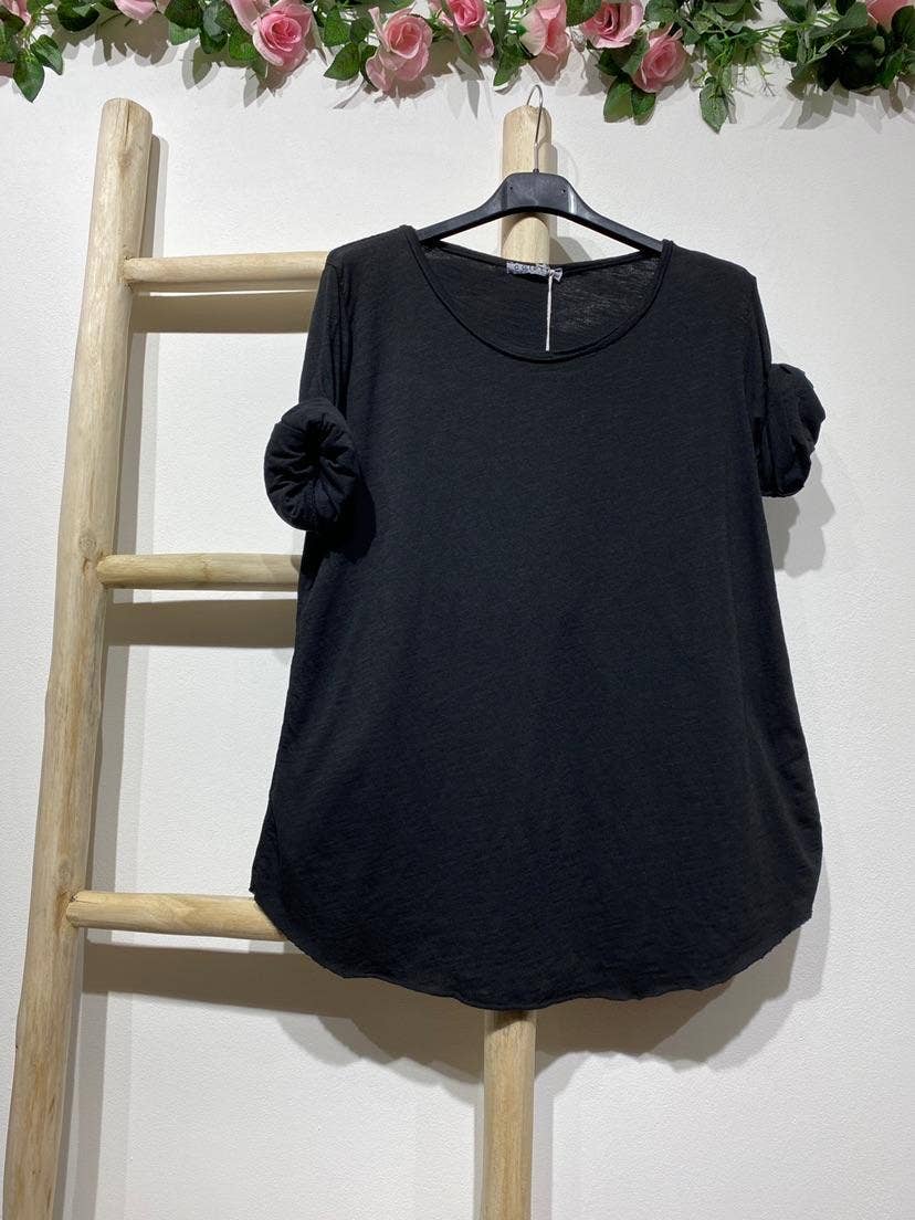 LINEN & COTTON HOUSE - Wholesale T-shirt (Zonder tekening) - Dames - 8008 basic katoenen T-shirt11