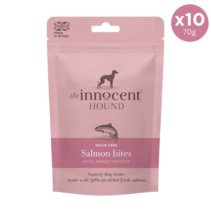Salmon Bites with Sweet Potato 10pcs for wholesale by The Innocent Hound