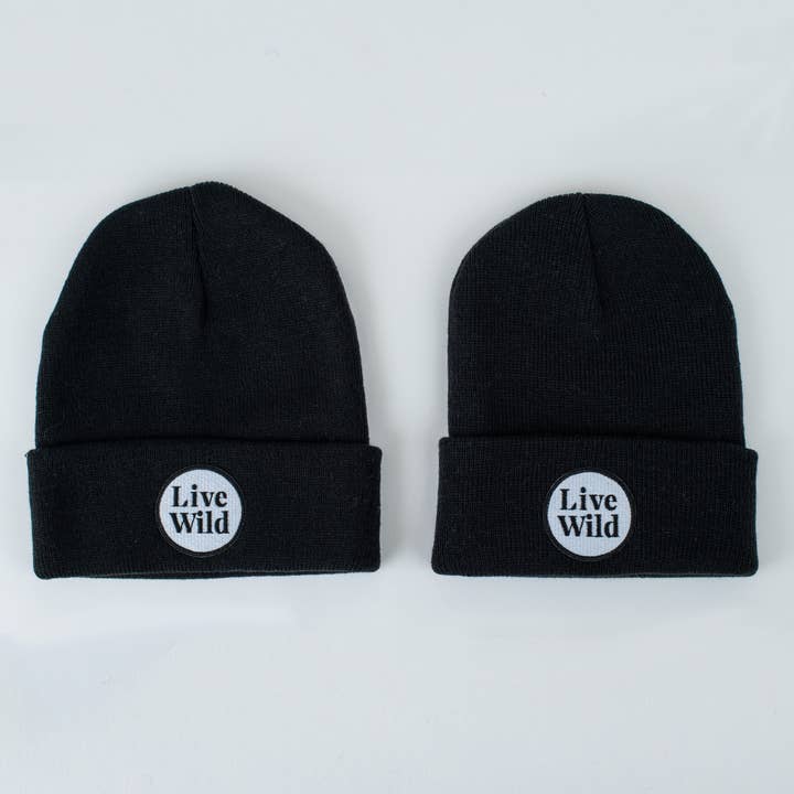 Seaslope - Wholesale Beanie - Unisex - Live Wild Jet Youth/Adult Beanie Fits Ages 5+2