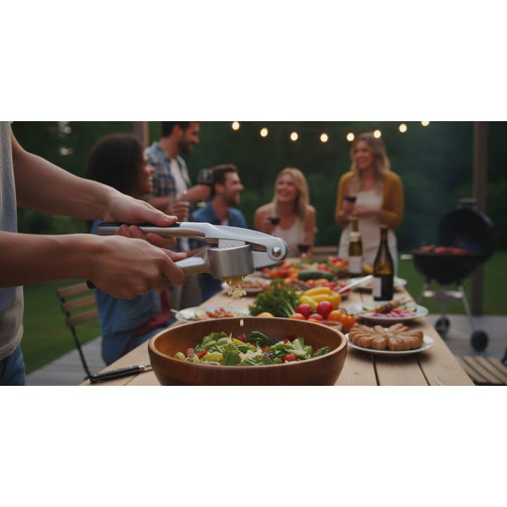 Kadra Kitchenware - Wholesale Kitchen Tool/Gadget - Luciano - Gourmet, Deluxe Garlic Press And Mincer, SS2