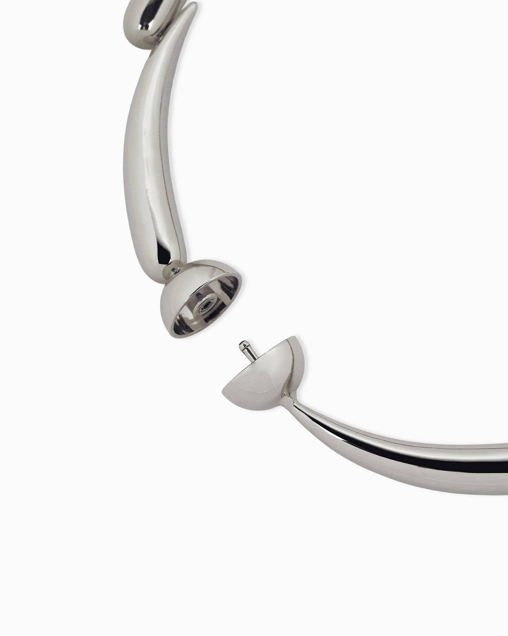 Sessori – Colar de elos e correntes por atacado – Colar de Declaração Vesper Prateado2