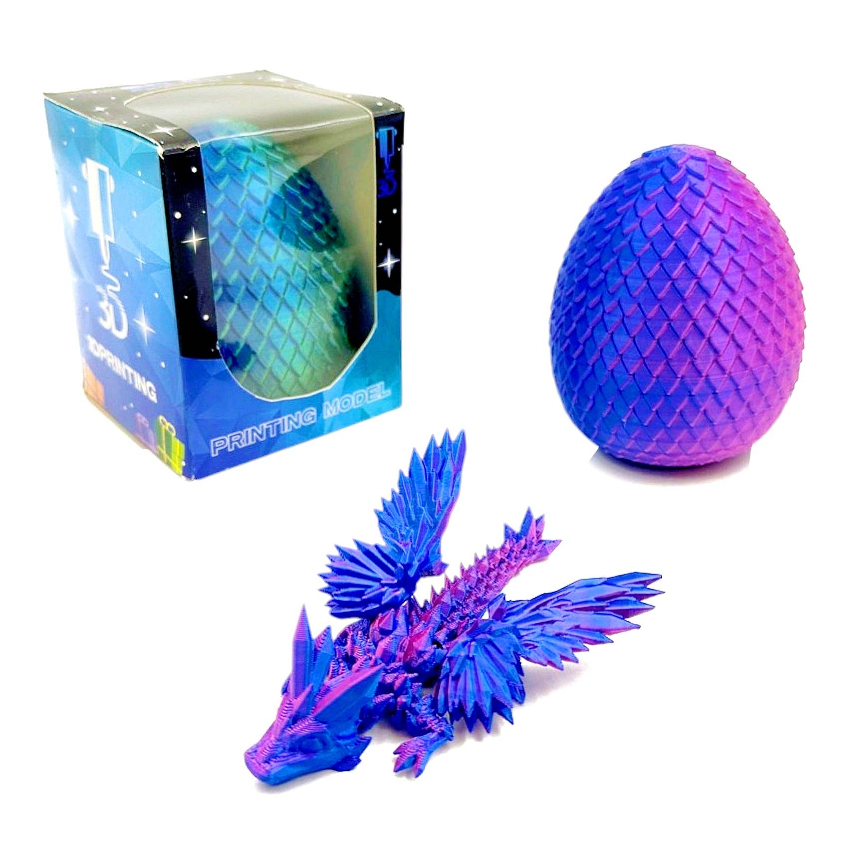 Diacly - Wholesale Fidget Toy - Kids - 12pk 3D Printed Mystery Double Wing Dragon Egg2