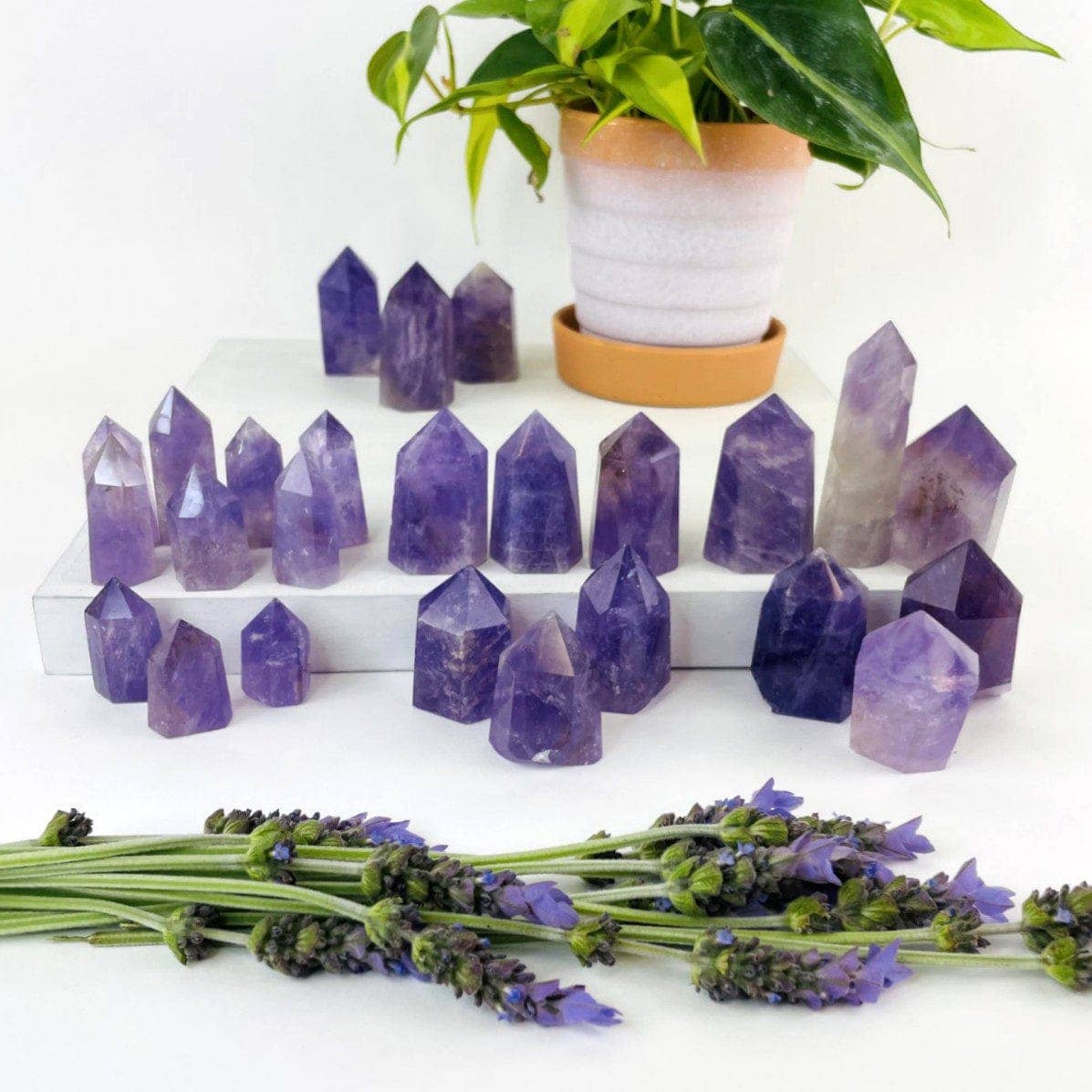 Rock Paradise - Wholesale Spiritual Stone/Crystal - Amethyst Crystal Tower - Calming Stone Metaphysical - YOU CHOOSE SIZE5