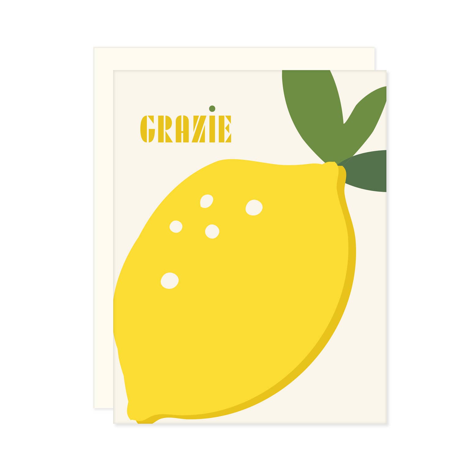 Missive - Wholesale Thank You Card - Lemon Grazie Thank You Card1
