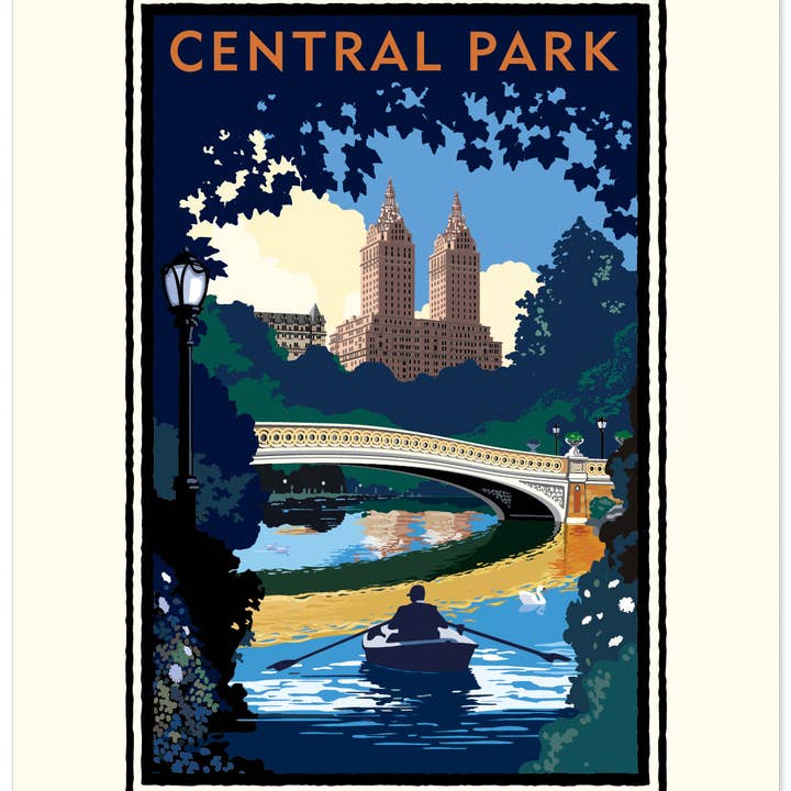 Landmark NY | Journée du pont de Central Park NYC Art Print pour la vente par Legendary Landmark Art Prints