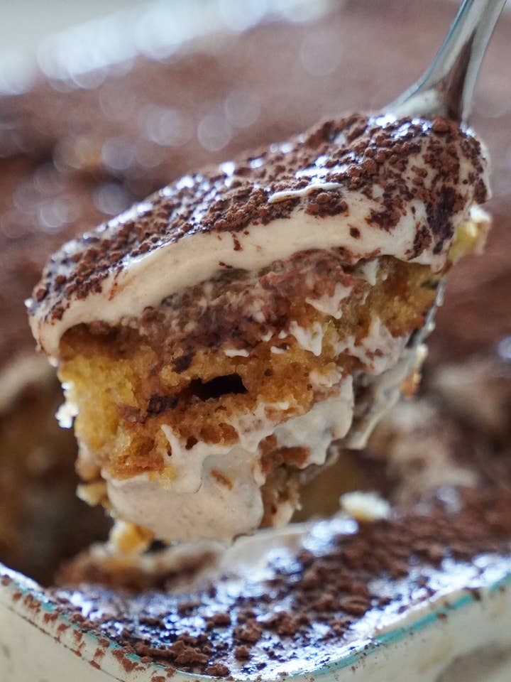 Signature Oat Creme Tiramisu for wholesale by Compassion Creamery