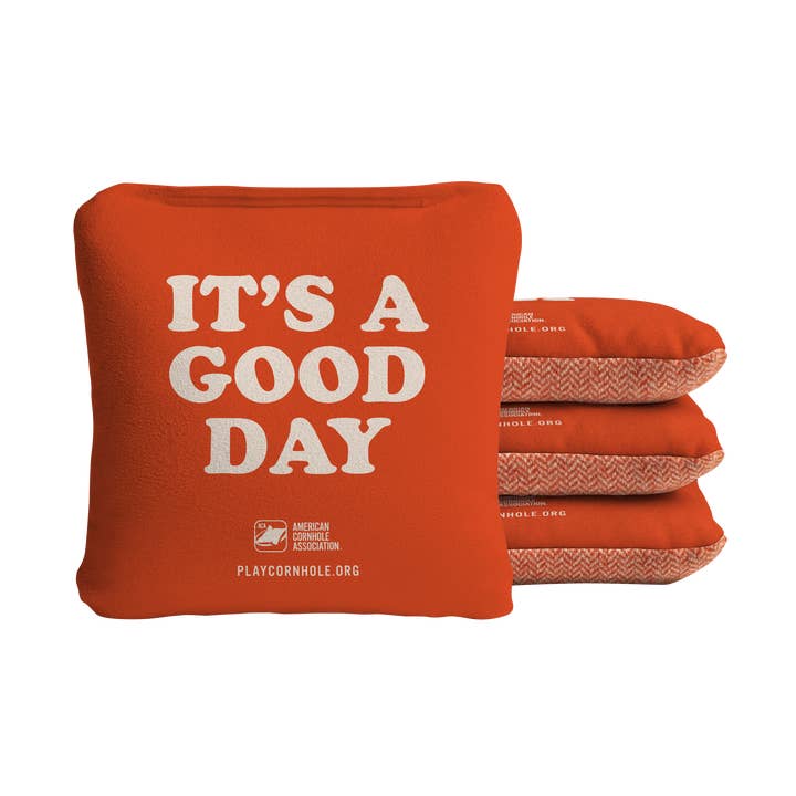 It's a Good Day Synergy Soft Cornhole Bags for wholesale by American Cornhole Association