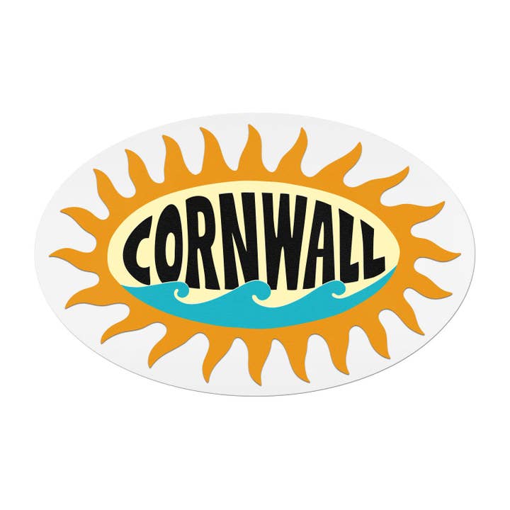 Cornwall Vinyl Sticker for wholesale by Zuku
