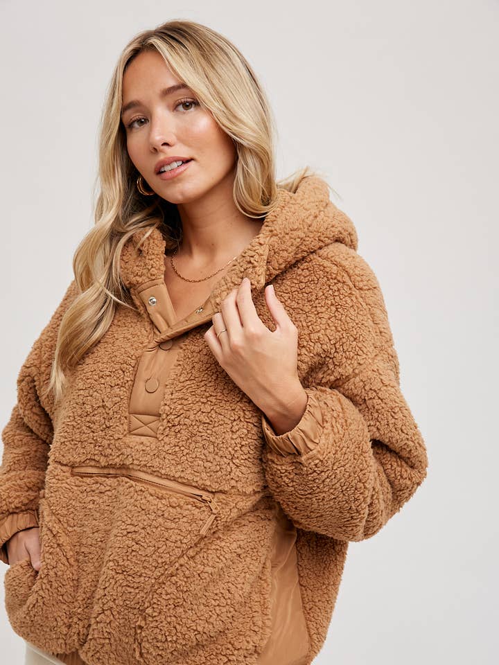 Bluivy - Wholesale Hoodie - Women's - SHERPA HOODIE PULLOVER
