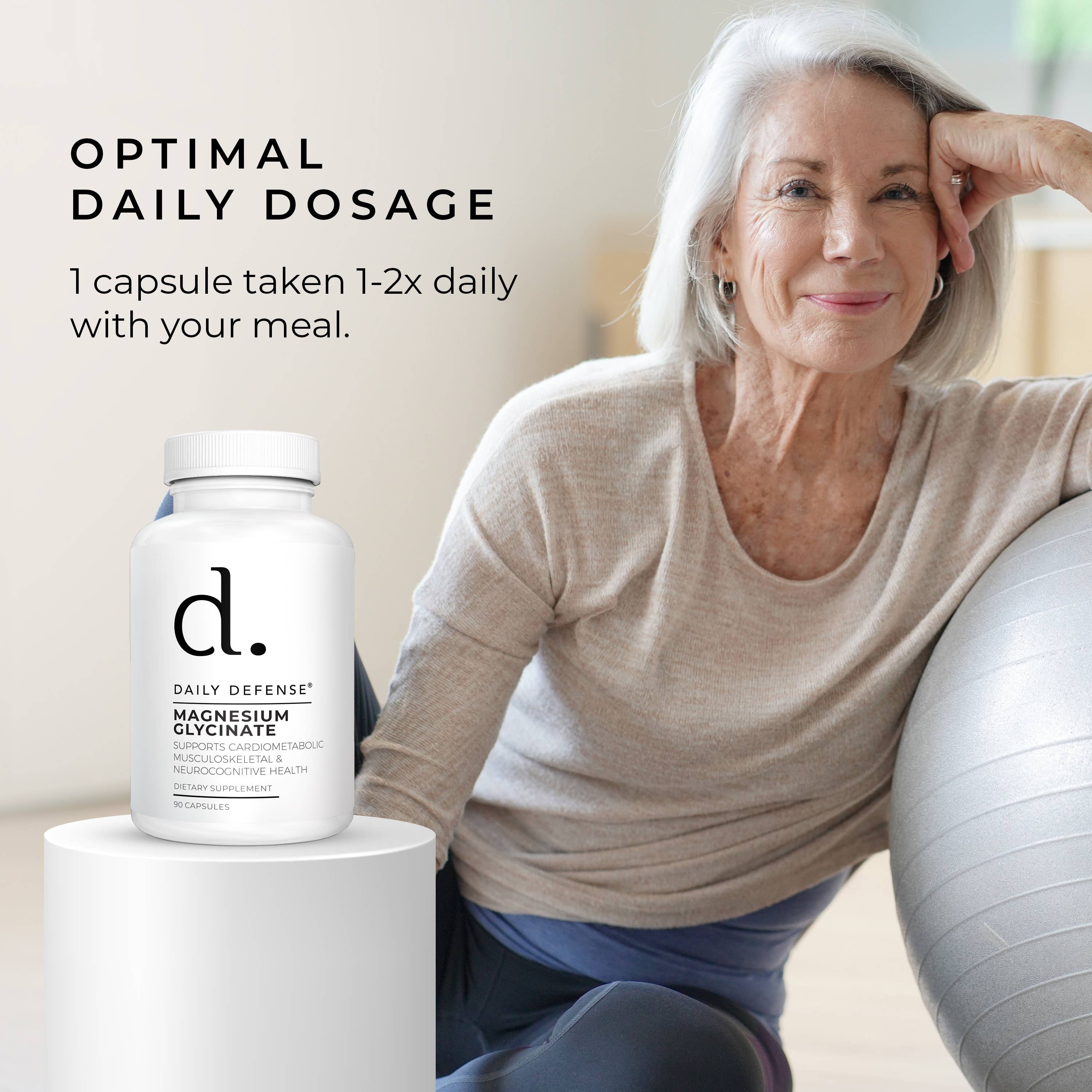 DAILY DEFENSE – Großhandel Nahrungsergänzungsmittel/Vitamin zum Einnehmen – MAGNESIUMGLYCINAT Kardiometabolische Unterstützung des Bewegungsapparates8