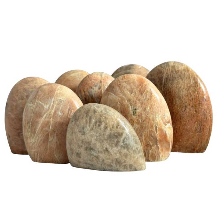 Pfirsich-Mondstein Freeform für den Großhandel von Crystal Magick Wholesale Ltd