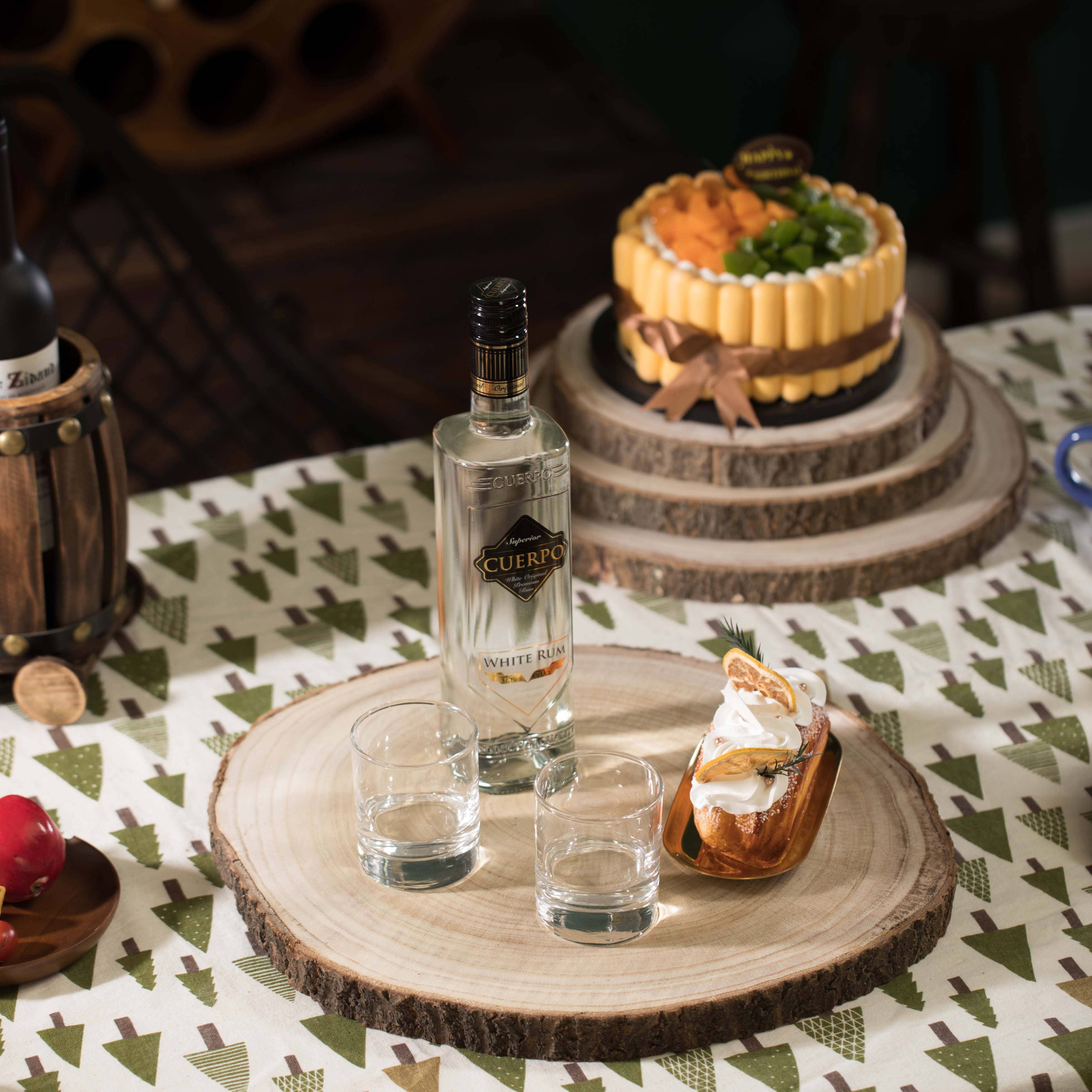 Quickway Imports - Wholesale Decorative Tray - Natural Wood Slabs Rustic Ornament Slice Tray Table Charger16