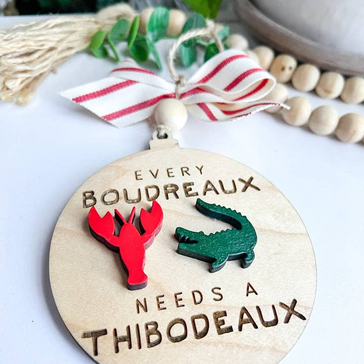 Geaux Magnolia - Wholesale Ornament - Boudreaux and Thibodeaux Christmas Ornament, Friendship