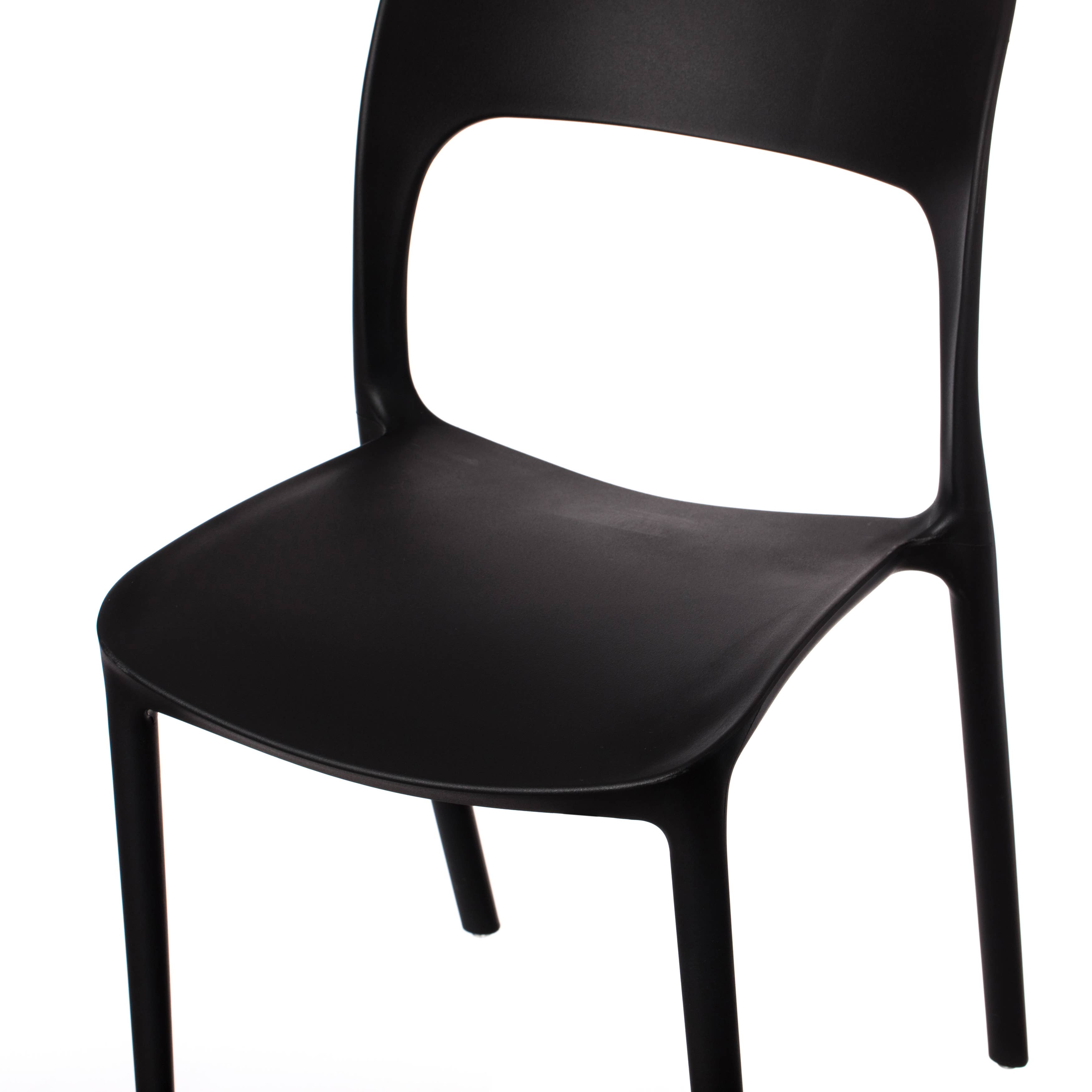 Quickway Imports - Wholesale Chair - Modern Plastic Outdoor Dining Chair with Open Curved Back16
