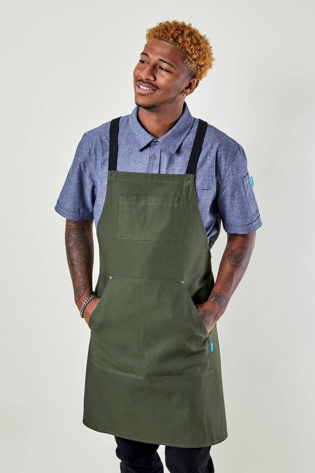 BlueCut - Wholesale Apron - Dover Cross Back Apron-Canvas1