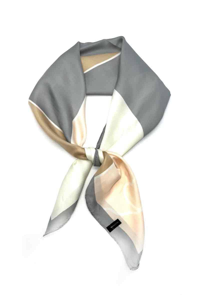 LINETA – wholesale Scarf – Women's – Small square silk touch scarf D-1031