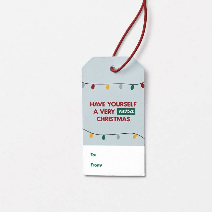 A Very Extra Christmas Gift Tag for wholesale by Laurel Twist & Co.