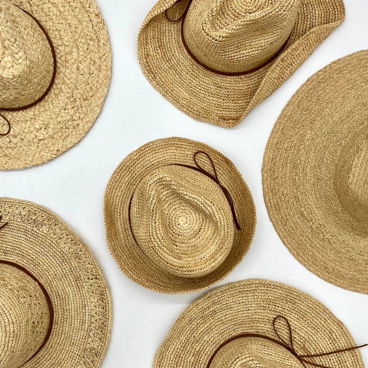 Chloe Alexis - Wholesale Straw Hat - Women's - The Mesa - Raffia Fedora Hat3