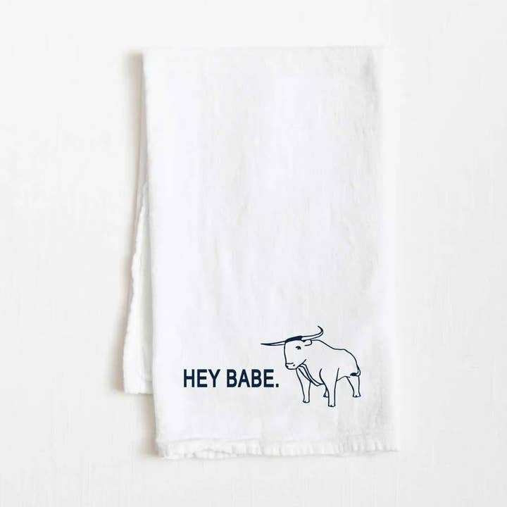 Hey Babe Minnesota Flour Sack Towel for wholesale by Minnesota Awesome