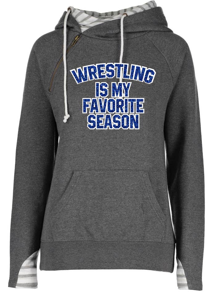 Sweet Caroline Boutique - Wholesale Hoodie - Women's - Wrestling is my Favorite Season0