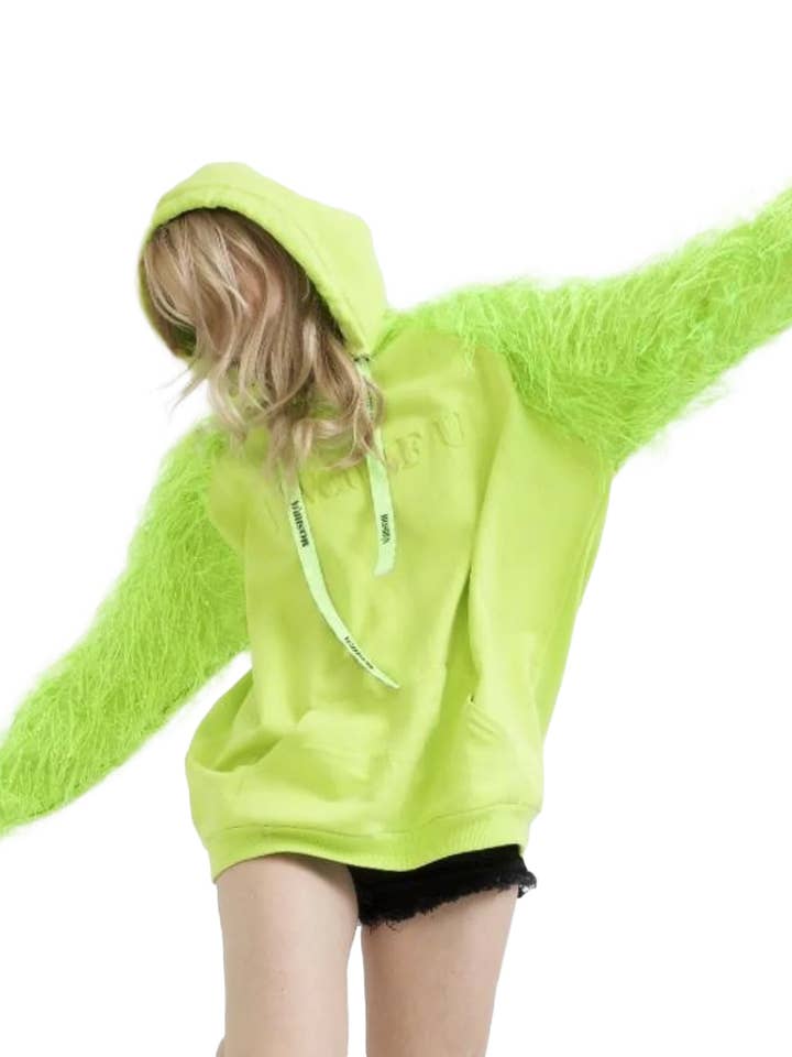 I Woof U Grön Mänsklig Huvtröja för wholesale av MOSHIQA