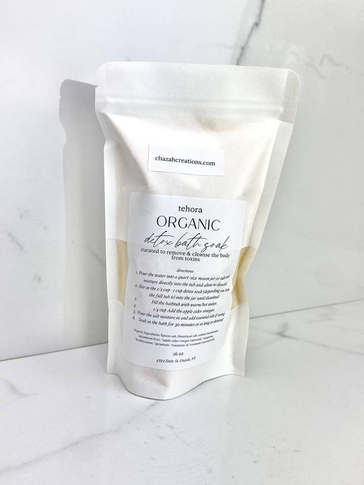 Savon de bain détox biologique - 16 oz pour la vente par chazah creations, LLC