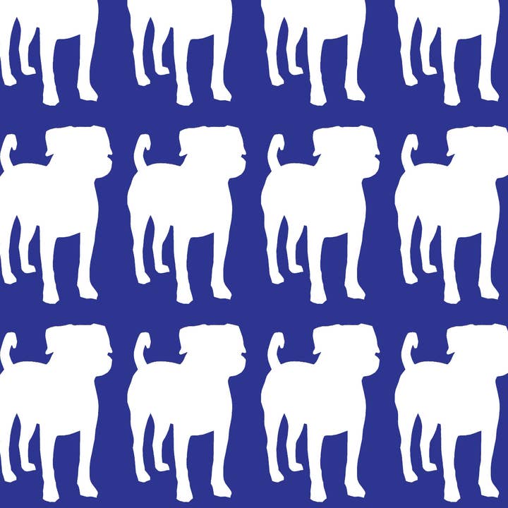 Pittie Parade Wrapping Paper Sheet for wholesale by La Familia Green