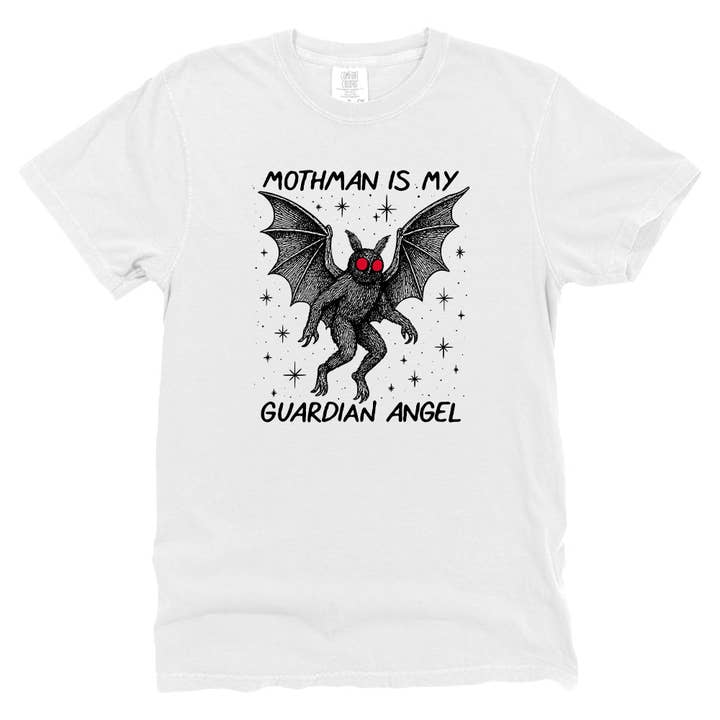 Let's Get This Thread - Wholesale Screen Printed T-Shirt - Unisex - Moth man Is My Guardian Angel5