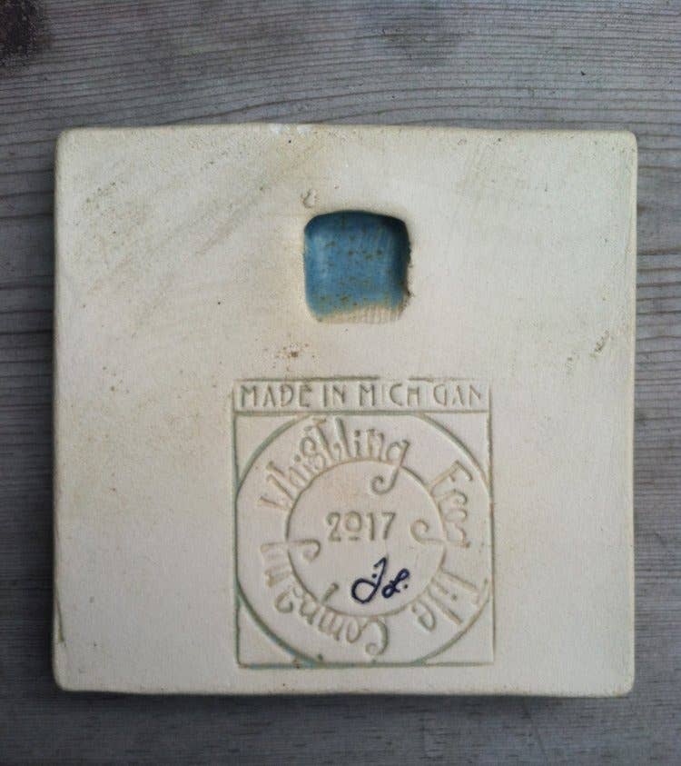 Whistling Frog Tile Inc. – Engroshandel Vægfliser – Hund ved hegn kunstflise 4x4 hundebutik gave7