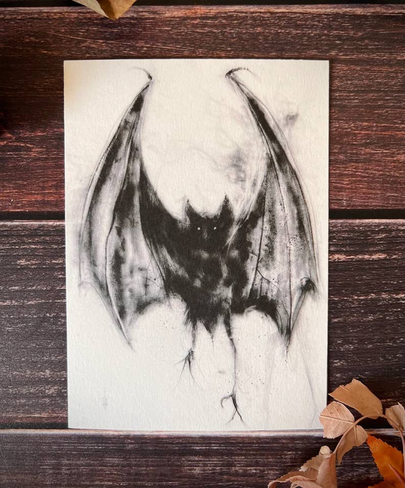 Little Bat-Fine Art Print for wholesale by Andy Sciazko Art