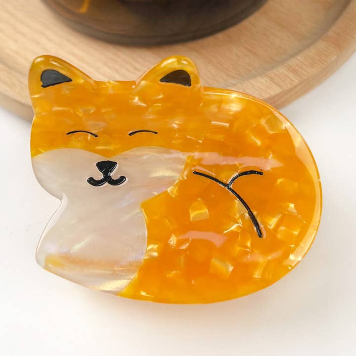 Cute Squirrel Hair Clip,Animal Claw Clip for wholesale by TheDivaSoap