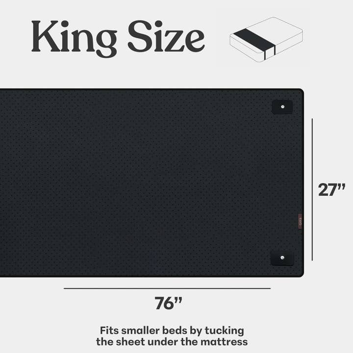 GAYA - Wholesale Bed Runner - King, Queen, Full Leather Sleep Improving Grounding Mat