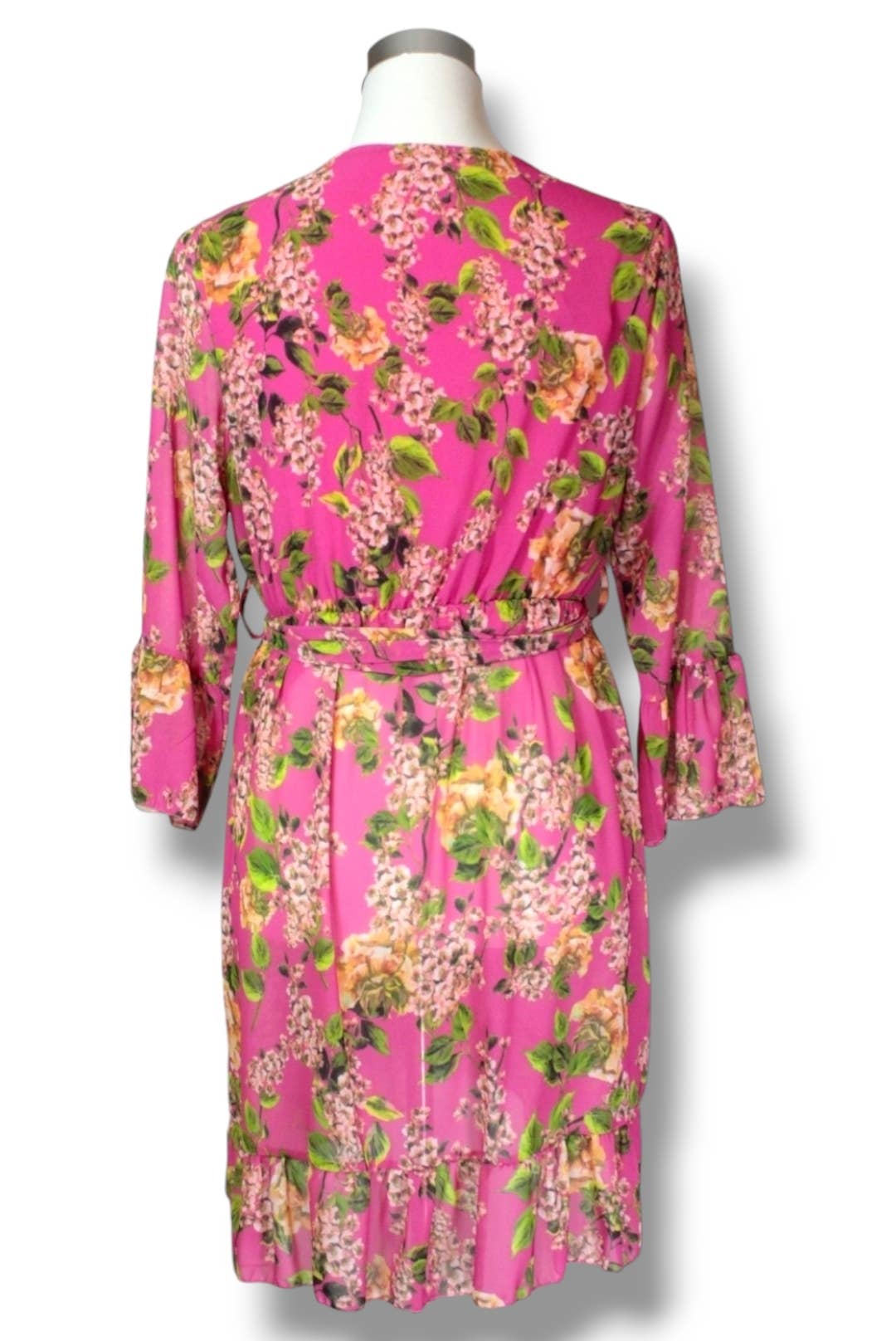 NINEF – Vestido - Mulher por atacado – Vestido Envelope Vibrant Meadow com Estampa Floral11