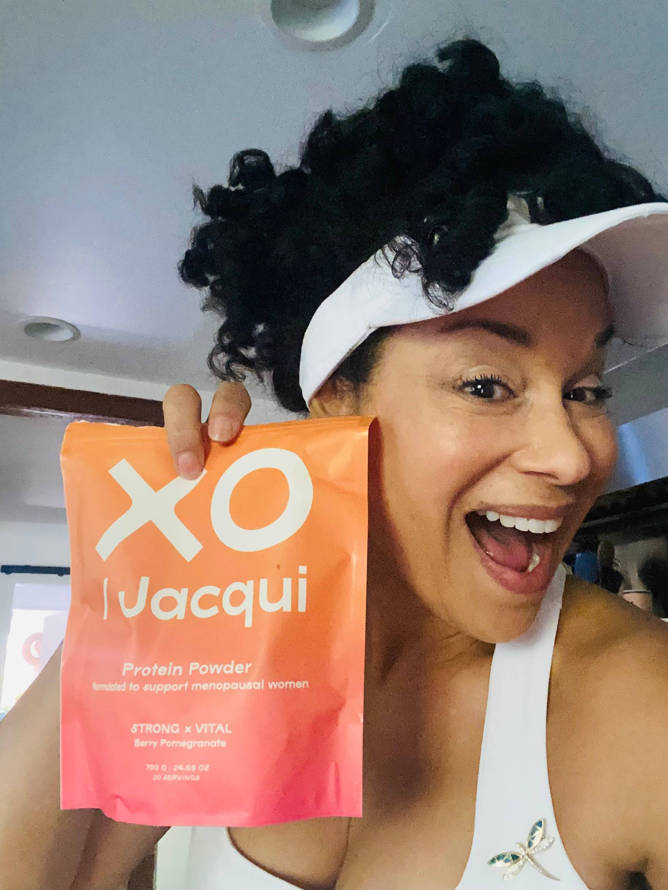 XO Jacqui - Venta al por mayor Proteínas y superalimentos en polvo - Proteína en polvo Strong + Vital para apoyar la menopausia6