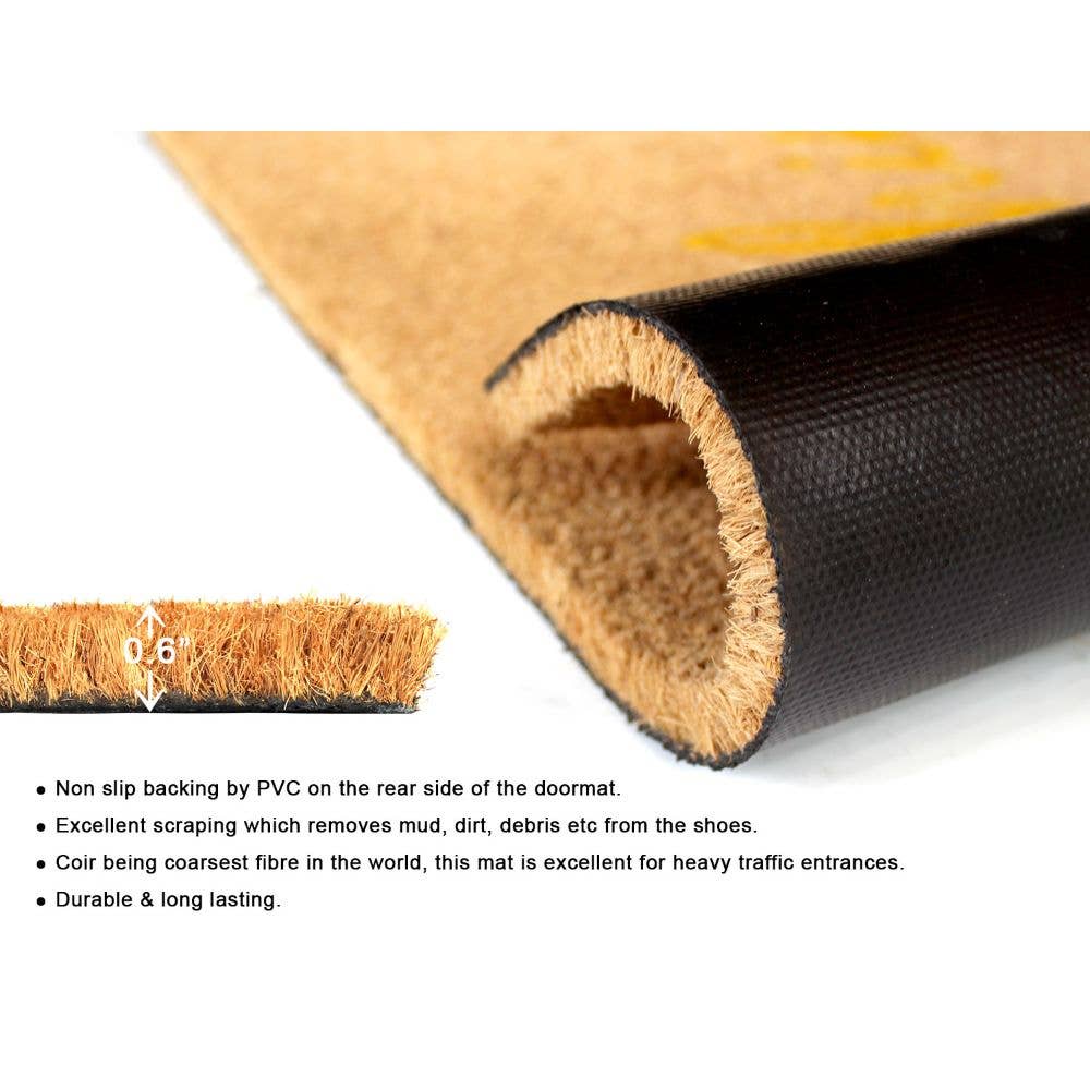 RugSmith - Wholesale Door Mat - RugSmith Natural Machine Tufted Hello Sunshine, 18" x 30"3