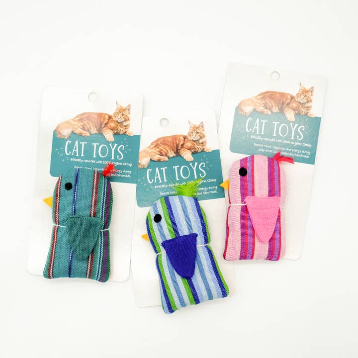 Upavim Crafts - Wholesale Pet Toy - Cat - Organic Catnip Birdie Cat Toy