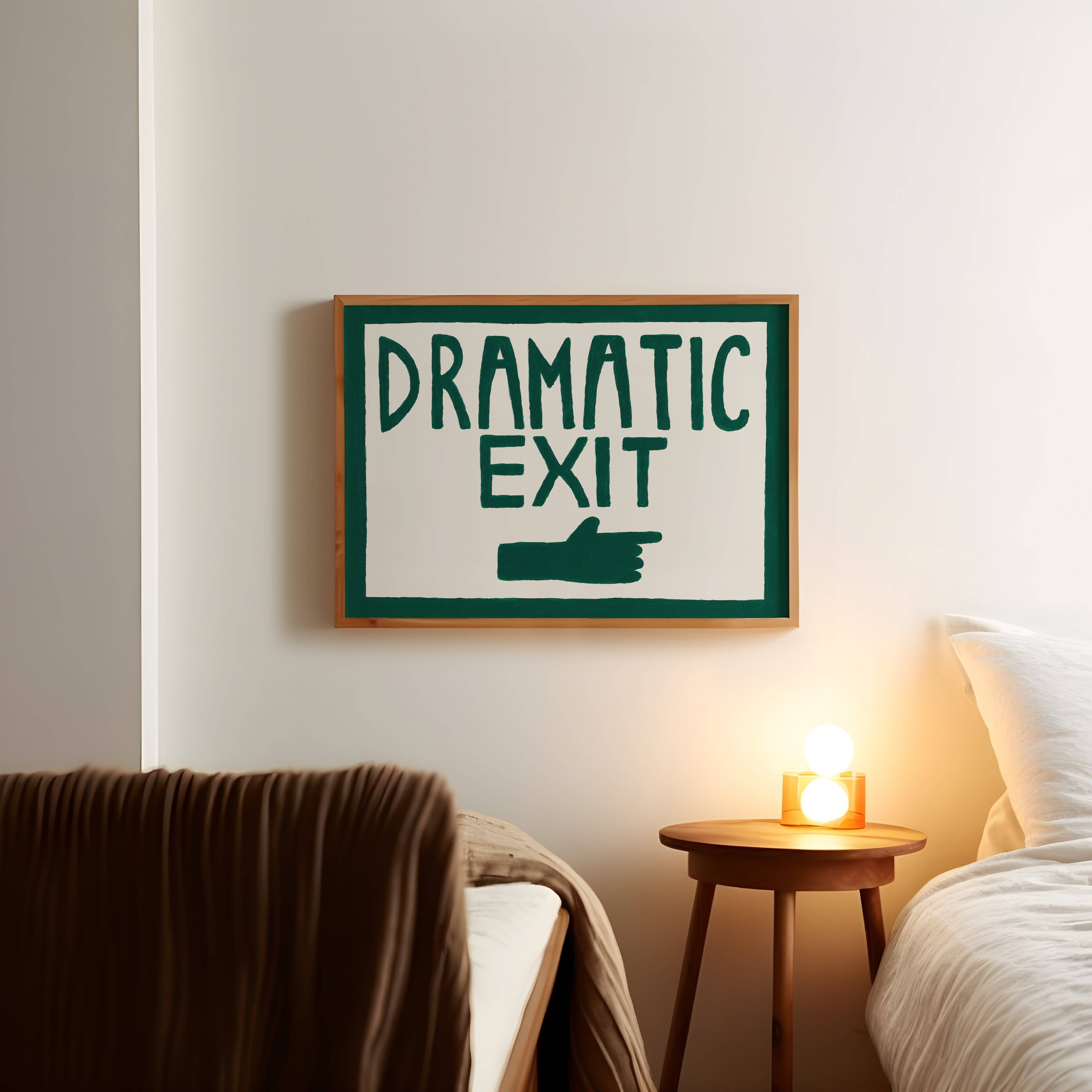 Lune Club - Wholesale Art Print - Dramatic Exit Hand Painted Print5