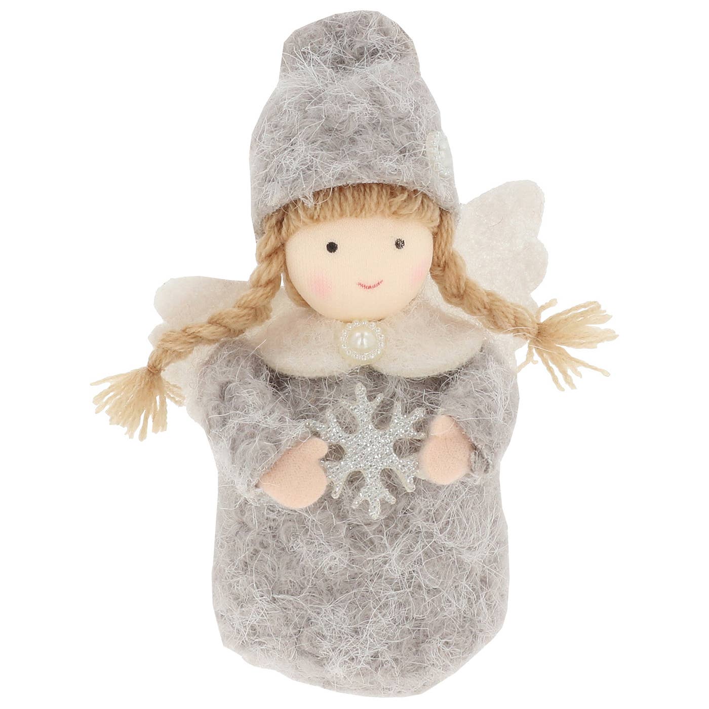 Joe Davies – Decoração de Natal por atacado – Fada Sentada de Feltro Kraft2