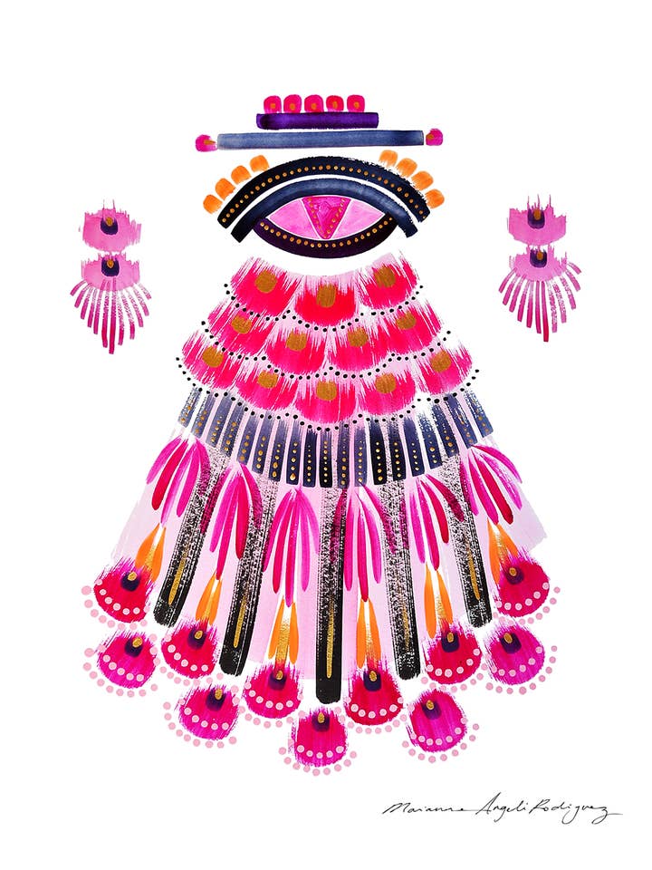 IZARRA II ABSTRACT PRINT for wholesale by Marianne Angeli Rodriguez Gallery