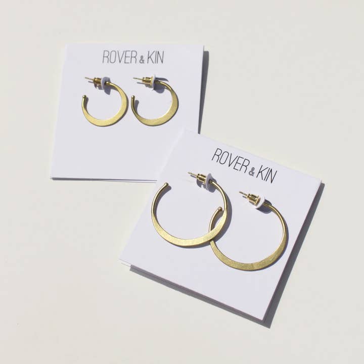 Rover & Kin - Wholesale Hoop Earrings - Hammered Hoops6