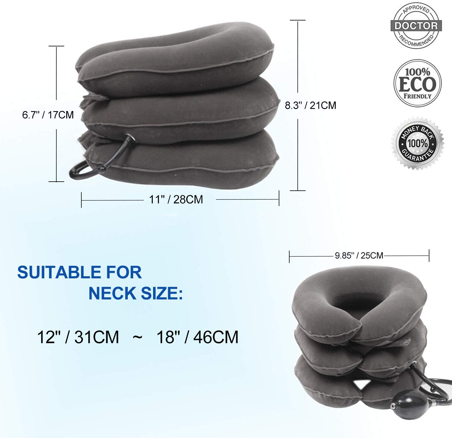 Mix Match Colors Adjustable Neck Traction Device for Instant Neck Pain Relief for wholesale on Faire10