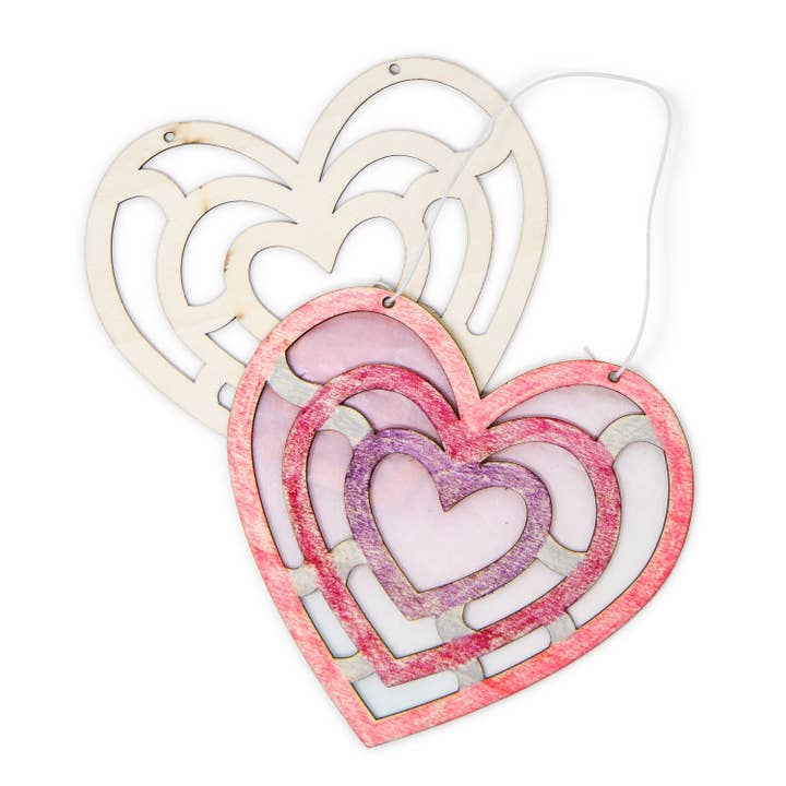 Corazón de Madera Cortado con Láser Artesanía para venta al por mayor de Addkrafts