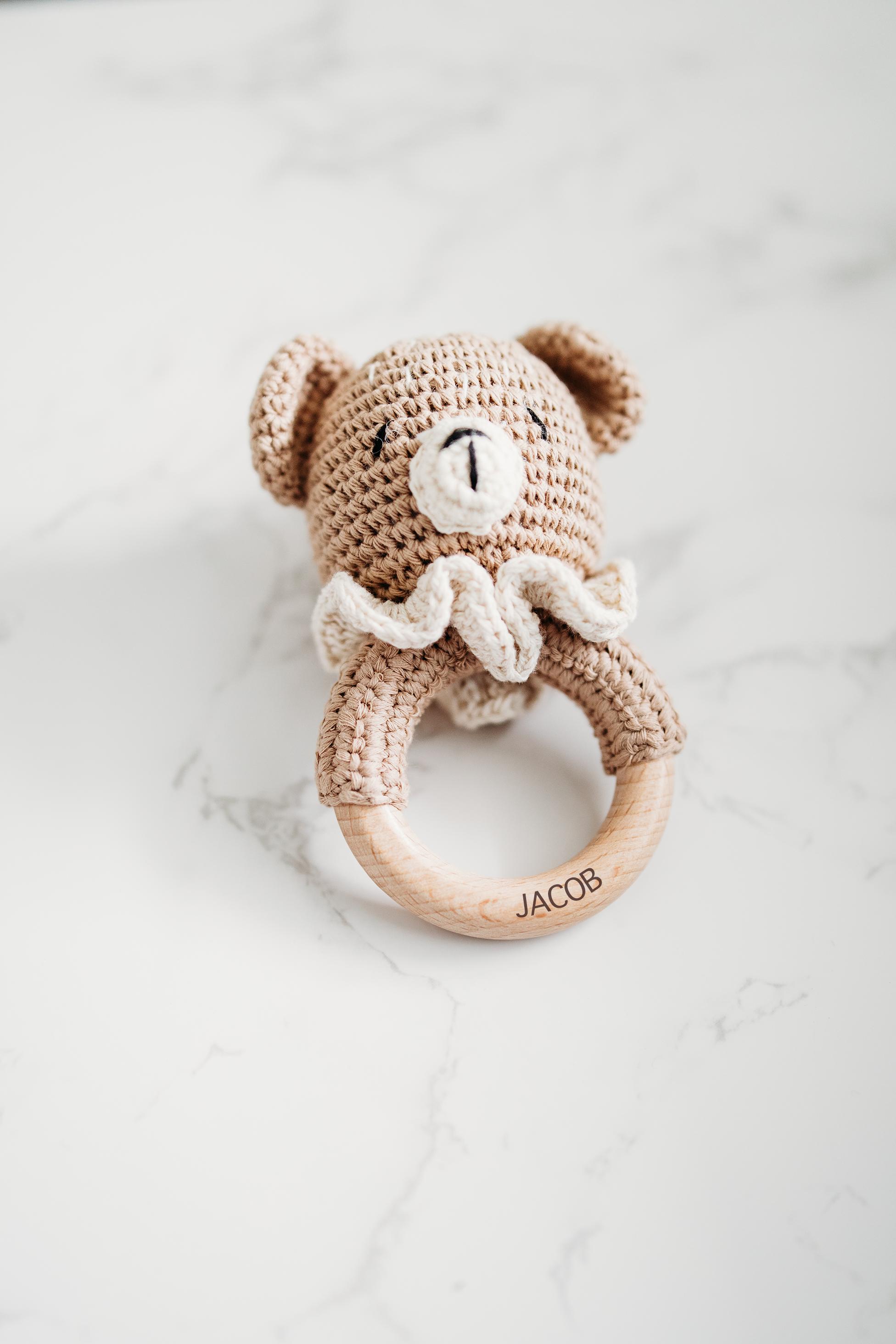 Grow With Me Baby Co - Wholesale Handheld Rattle - Baby - Baby Rattle, Crochet Baby Rattle, Animal Rattle5