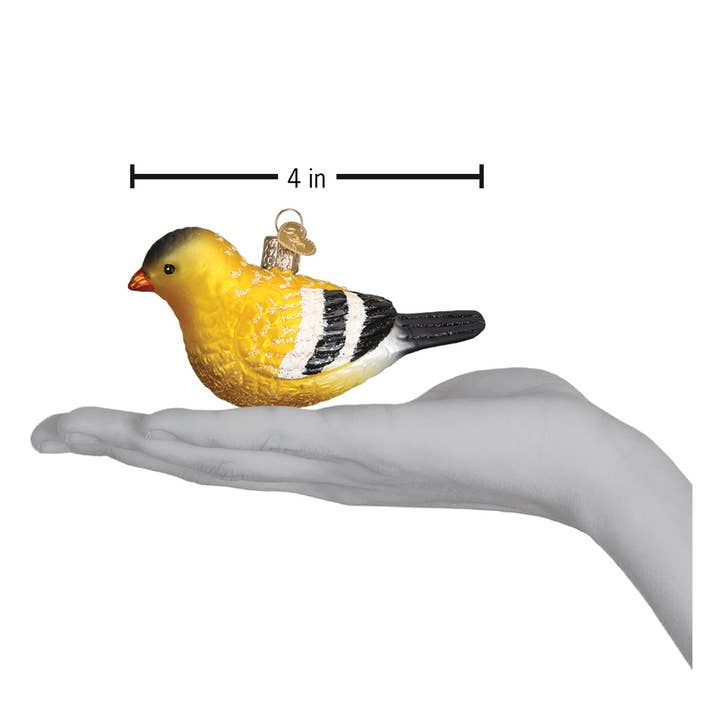 Old World Christmas - Wholesale Ornament - American Goldfinch Ornament4
