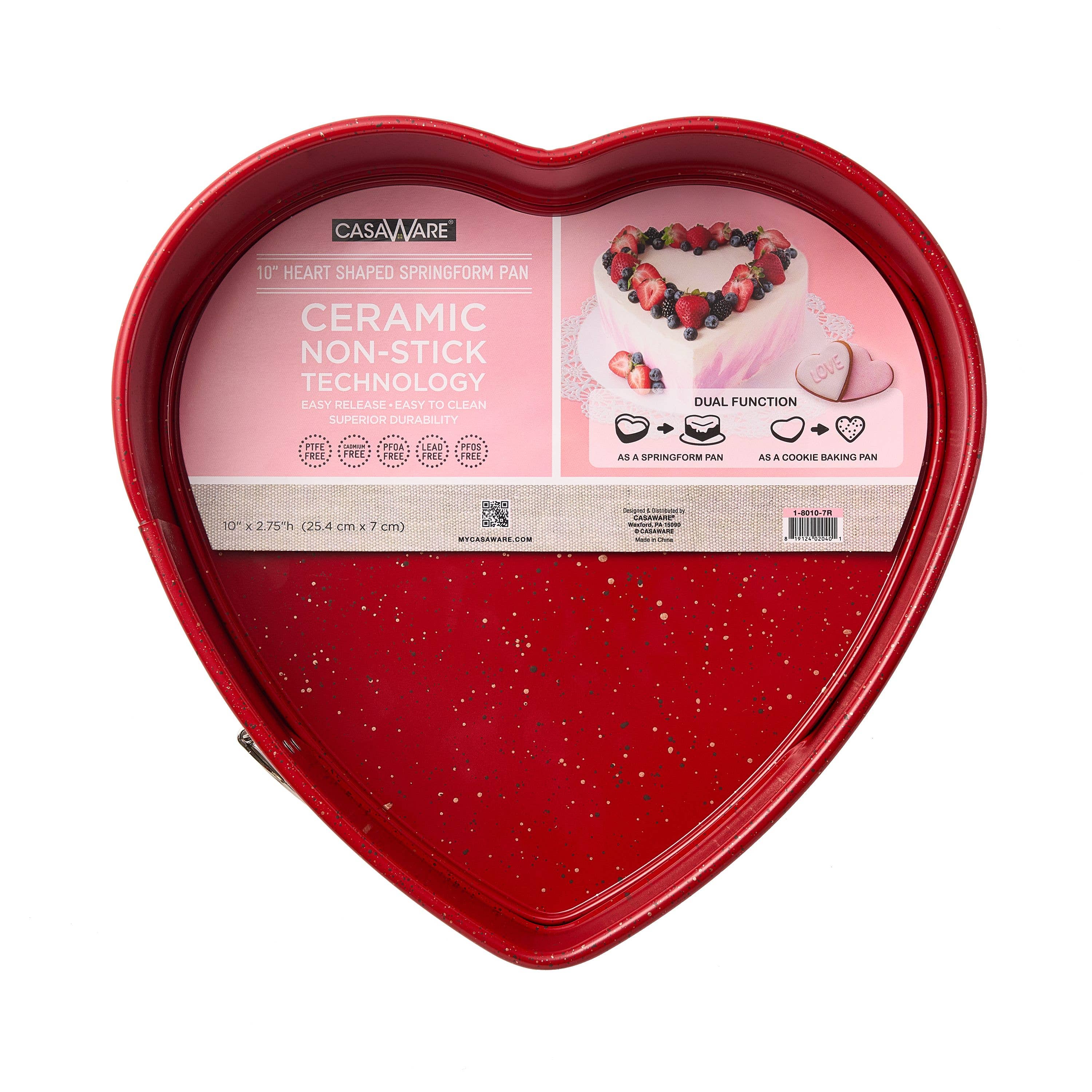 CasaWare - Wholesale Cake Pan - Heart Springform Pan 10"0