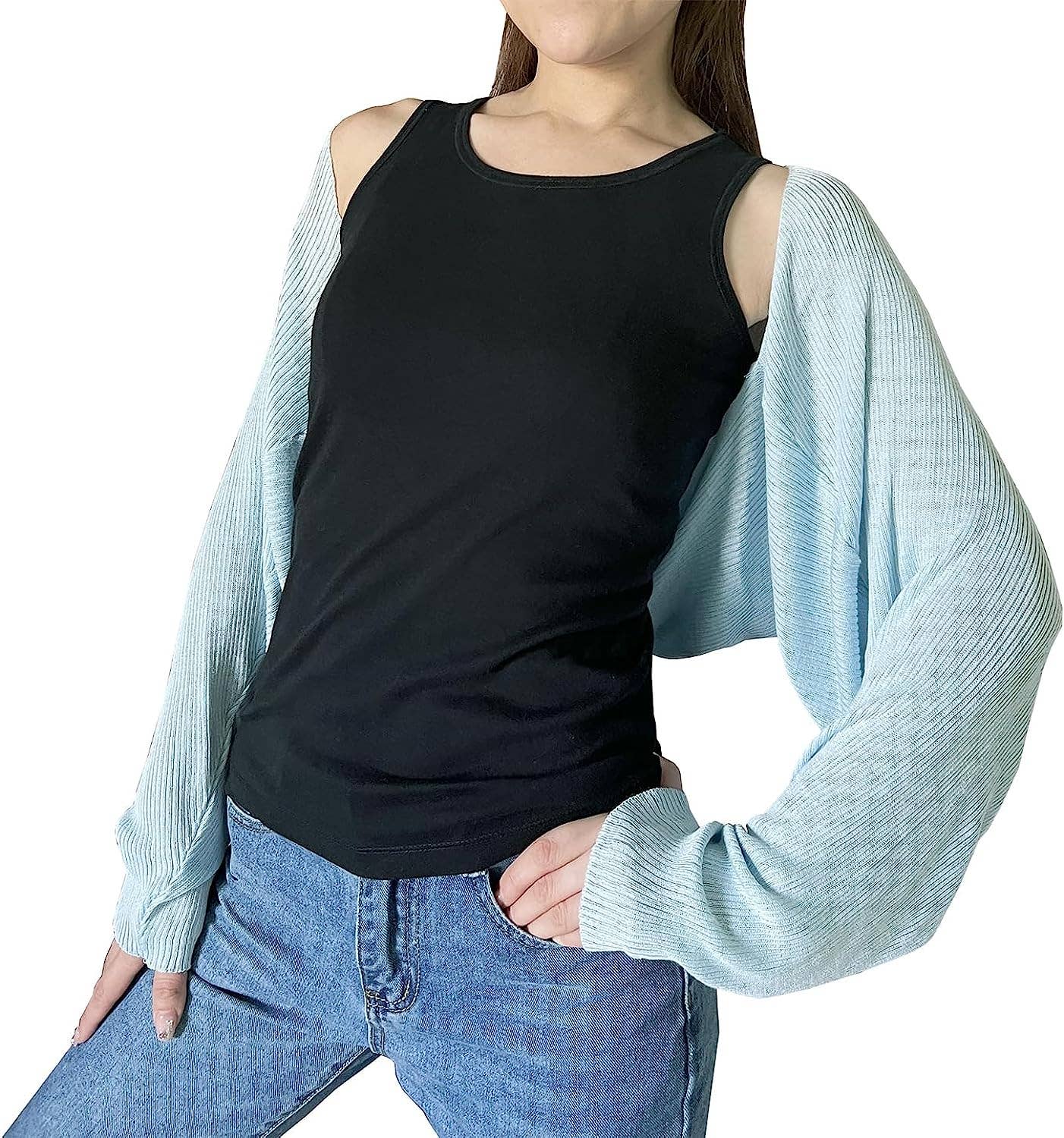 Fennco Styles – Engroshandel Cardigan - Dame – Ribstrikket cardigan bolero shrug14