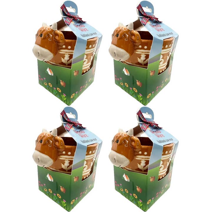 Dublin Gift Company - Vendita all'ingrosso Tazza - Tazza in ceramica con design mucca scozzese3