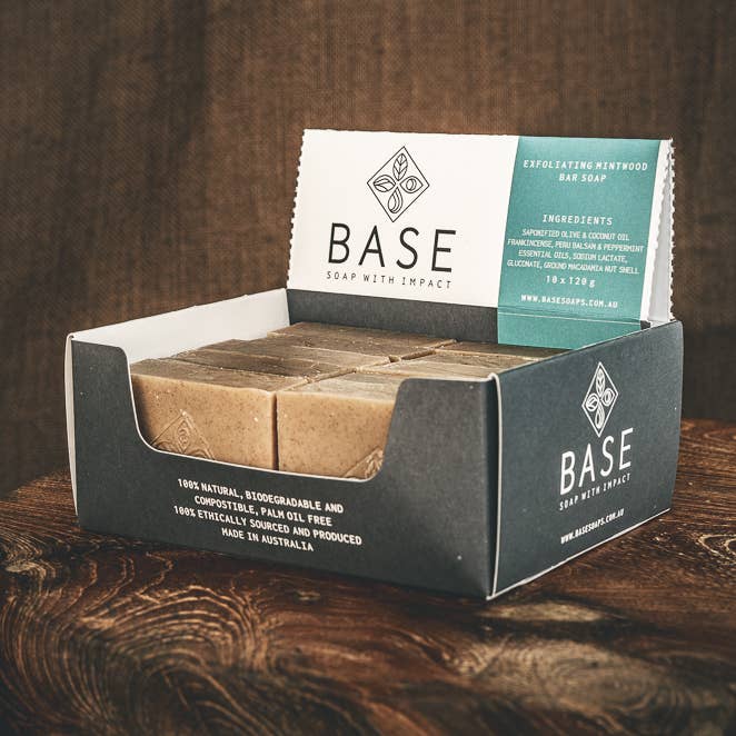 10 Bar Soap Pack Mintwood for wholesale by Base Soaps